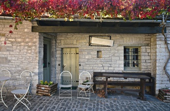 Cafe i Megalo Papigo landsbyen - Grækenland