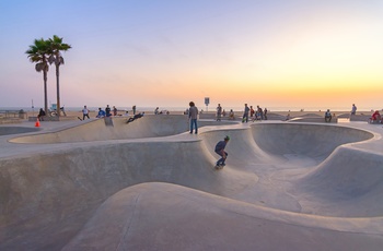 Skaterpark ved Venice Beach i Los Angeles, Californien