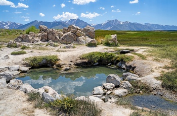 Hot Springs eller varme kilder i Mammoth Lakes, Californien