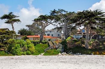 Stranden ved Carmel by the Sea, Californien i USA