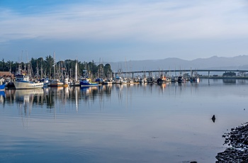 Havnen i kystbyen Eureka i Californien