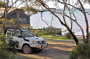 Camping i Lincoln National Park - South Australia
