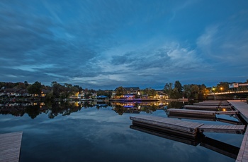 Aftenstemning i Huntsville - Ontario i Canada