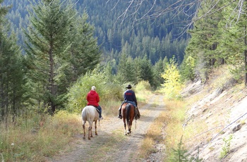 Ridetur nær Tyax Lodge i British Columbia, Canada