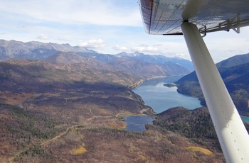 Vandflyver på vej til Tyax Lodge i British Columbia, Canada