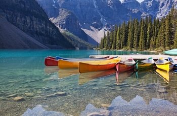 Lake Moraine i Banff Nationalpark, Canada