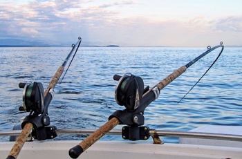 Fiskestænger på båd, Canada
