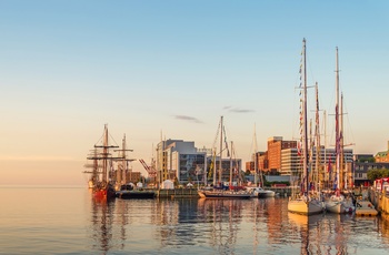 Havnen i Halifax tidlig morgen, Nova Scotia i Canada