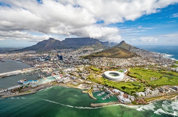 Udsigt til Cape Town og Table Mountain, Sydafrika