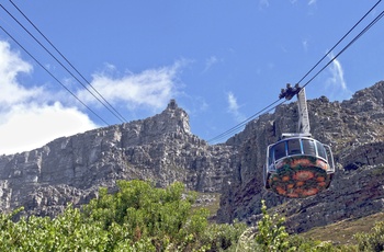 Kabelbane til toppen af taffelbjerget i Cape Town, Sydafrika