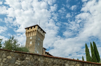 Castello del Trebbio i Mugello-området, Toscana - Italien