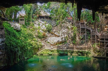 Cenote Zaci  i Valladolid - Yucátan i Mexicog