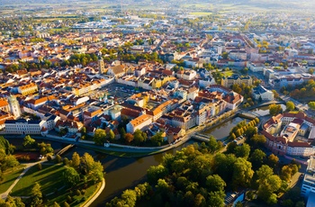 Ceske Budejovice fra oven