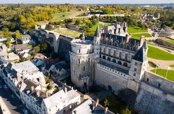 Luftfoto af Chateau de Amboise, Frankrig