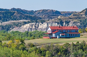Chateau de Mores State Historic Site nær Medora i North Dakota