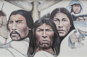 Chemainus - Mural #12 - Native Heritage Painted by Paul Ygartua / Thanks to: Chemainus Festival of Murals Society