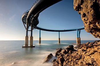 Glasgangbroen Cheongsapo Bridge Observatory nær Busan - Sydkorea