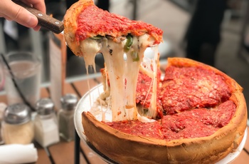 Chicago deep dish pizza