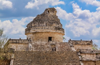 En del af Chichén Itza - Mayaruinerne på Yucátan-halvøen i Mexico