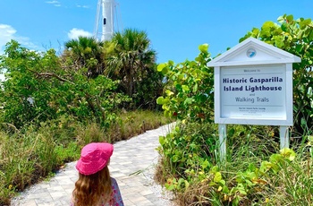 Historic Gasparilla Island Lighthouse nær Fort Myers - Florida