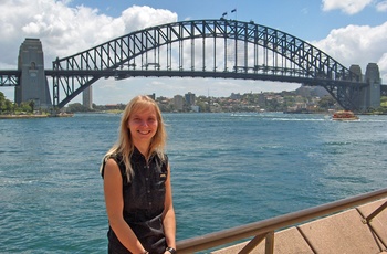 Christina og Sydney Harbour Bridge - rejsespecialist i Aarhus