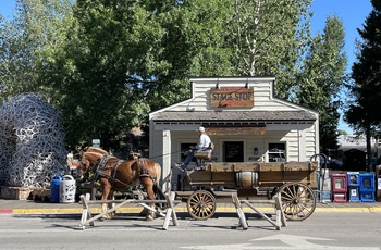 Stemning i "westernbyen" Jackson Hole - Wyoming