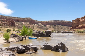 McInnis Canyons National Conservation Area og rafting på Colorado floden