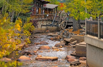 Stemning i Estes Park, Colorado i USA