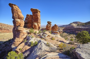 Klippeformationer i Colorado National Monument - USA