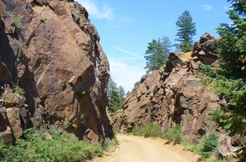 North Cheyenne Canon Road i Colorado, USA