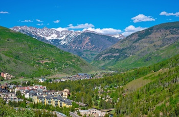 Feriebyen Vail i White River National Forest, Colorado i USA