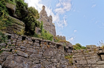 Klosterøen St Michaels Mount ud for Cornwalls sydkyst - England