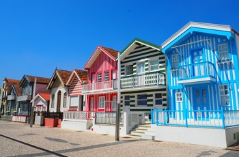 Costa Nova med de stribede huse - Portugals vestkyst