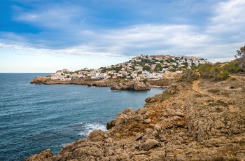 Kysten ved L’Escala, Costa Brava i Spanien