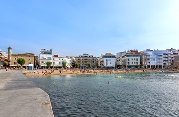 Stranden i L’Escala, Costa Brava i Spanien