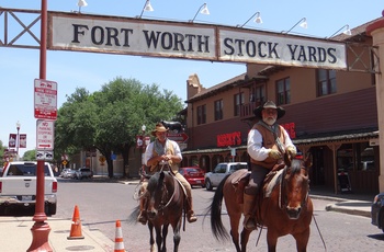 Cowboyer i Fort Worth Stockyards