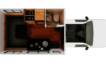 Cruise America C21 Day-Floorplan