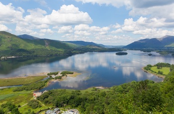 Derwent Lake i Lake District, Cumbria i England