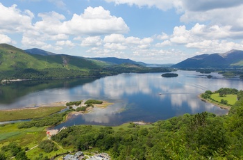 Derwent Lake i Lake District, Cumbria i England