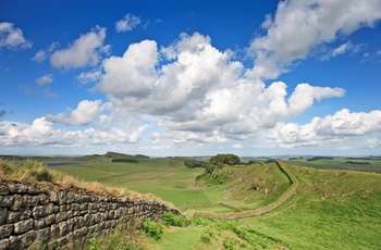 Hadrians Wall i Lake District, Cumbria i England