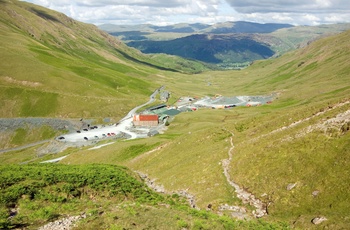Skifermine ved Honister i Lake District, Cumbria i England