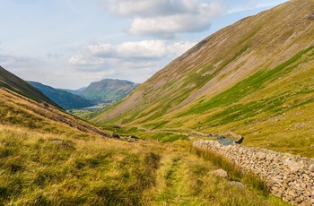 Kirkstone bjergpas i Lake District, Cumbria i England