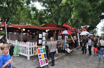 Place du Tertre på Montmartre
