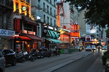 Moulin Rouge og Boulevard de Clichy, Montmartre - by night