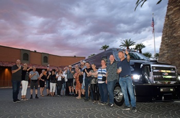Highway 1 - MC-gruppe klar til sightseeing i Las Vegas