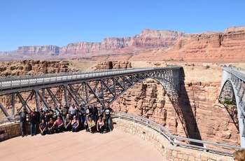 MC Route 66 og Arizona - Gruppebillede ved Glen Canyon
