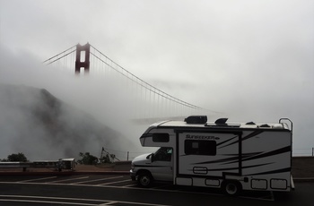 Nicolaj og Stephanie: Dag 16 i autocamper langs USAs vestkyst, Golden gate Bridge, San Francisco