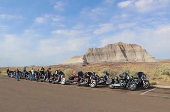 MC Route 66 og Arizona - Petrified Forest National Park i Arizona