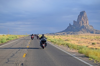 MC Route 66 og Arizona - Mc kørsel gennem Arizona mod Monument Valley