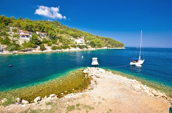 Øen Dugi Otok i den kroatiske skærgård, Dalmatien i Kroatien